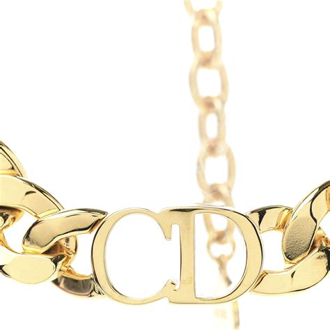 christian dior chocker necklace|Christian Dior charm station necklace.